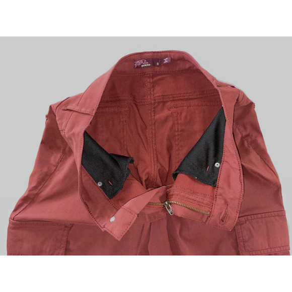 Prana Meme Stretch Nylon Cargo Pants. Rust Red, Women's Size 6. EUC!! - Picture 7 of 9